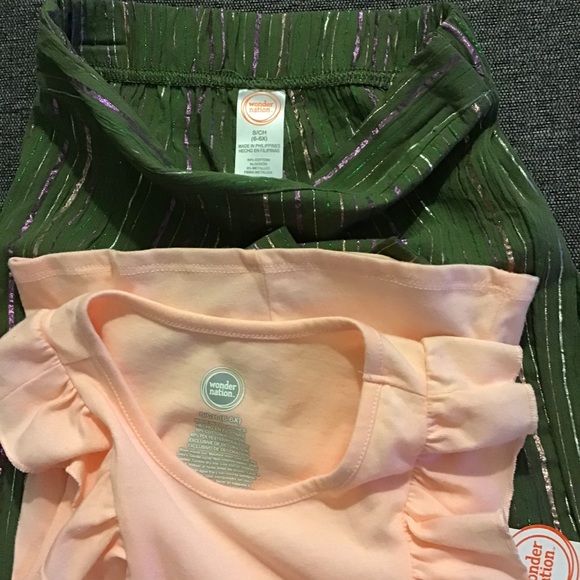 Wonder Nation Girls Pant Set Size 6-6X NWT - Picture 4 of 8